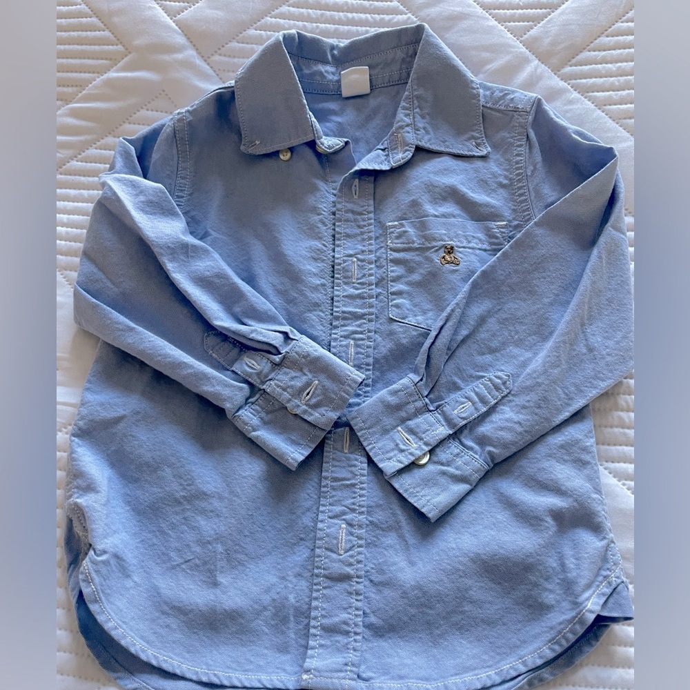 Baby Gap Boys Chambray Button Down Shirt, 4T